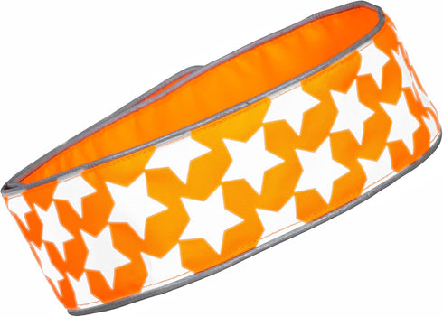 Reflective Dog Collar - Fluorescent Blaze Orange with Adjustable Fastener for Small, Medium & Large Pets, High