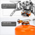 Odoland 6800W Windproof Camp Stove, Camping Gas Stove with Windscreen, Piezo Ignition, Carry Case for Outdoor