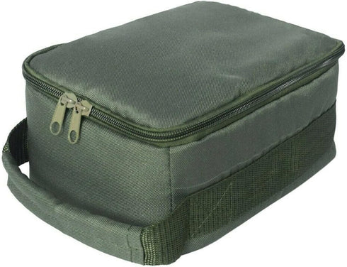 Fishing Tackle Bag, Waterproof Fishing Bag with 3 Adjustable Dividers for Portable Fishing Reel & Gear (Army Green)