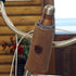 Tourbon Bike Handlebar Pouch, Canvas and Leather Bicycle Water Bottle Drink Cup Holder