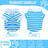 2 Pieces Dog Shirts for Small Dogs: Stripe Clothes for Spring Summer Chihuahua Yorkie - Soft Pet T-Shirt Extra Small