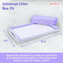 Pack 50 PetsWorld Universal Fit Cat Pad Refills for Litter Box, Unscented, Odor Control