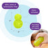 5-Inch Outward Hound Double-Tuff Stuffable Dog Toy, Large Green - Treat Dispensing Chew Ball for Medium to Large Dogs