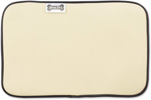 Bone Dry Ultra Absorbent Pet Mat, Machine Washable, 12x18, Nautical Blue/Off-White Lattice