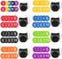 KaiYeA 10 Spot Markers Pieces Numbered Floor Spot Markers Soccer Training Training Mark Pads Flat Disc Markers