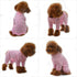 Lovelonglong Dog Pajamas - Lightweight Pure Cotton Jumpsuits for Large Medium Small Dogs, Stylish PJS, Pink S