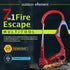 Fire Escape Emergency Tool, Multi Tool with Seatbelt Cutter, Window Breaker, Carabiner