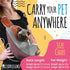 Pet Sling Carrier for Teacup & Toy Breed Puppies & Cats (Under 6lb) - Soft Pouch for Small Dogs, Red