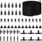 101.7 feet Black Aquarium Airline Tubing, 12 Air Stones, 12 Check Valves, 12 Suction Cups, 6 Hose Connectors