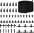 101.7 feet Black Aquarium Airline Tubing, 12 Air Stones, 12 Check Valves, 12 Suction Cups, 6 Hose Connectors
