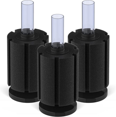 Pawfly Large Bio Sponge Filter, 3 Pack for Quiet Betta Fry Shrimp and Small Fish Tank up to 50 Gallon