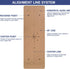 Numat Cork Yoga Mat, 6mm Thick 72 x 24 in, Sweatproof NonSlip Eco-friendly with Alignment Lines