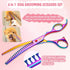 6 1 Dog Grooming Scissors,Rainbow Curved Chunkers Shears with Safety Round Tips,Sharp and Durable in Dog Scissors