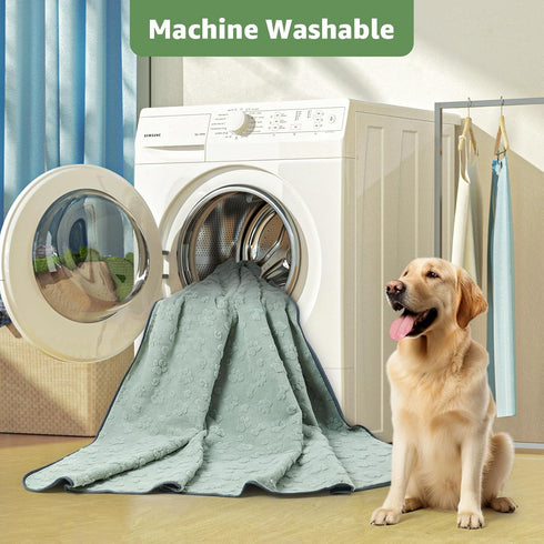 2 Pack 18"x24" LOOBANI Washable Pee Pads for Dogs: Super Absorbent Reusable Puppy Pads, Leakproof and Waterproof Dog