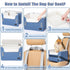 PETSFIT Dog Car Seats for Small DogsPatented Safety BucklesSafety TetherFoldable Travel Dog Booster Car Seat Reduces