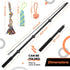 LOOBANI Flirt Pole for Dogs, 48.8in Extendable Teaser Wand with Detachable Interactive Toys