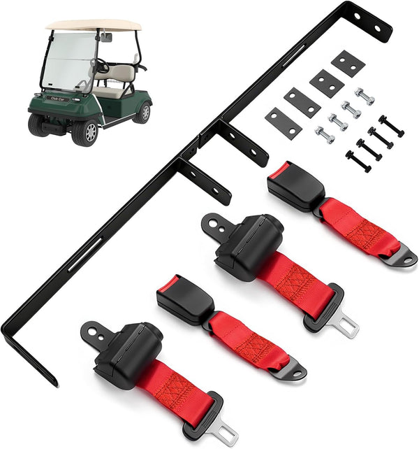 Orle Oko Retractable Golf Cart Seat Belts 42" Long Universal Fit for EZGO TXT,