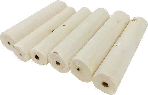 1288 Pk6 Natural Sola Stick Bonka Bird Toys Soft Forage Chew for Parrots, Parrotlets, Budgies, Macaws