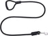 Mile High Life Premium Leather Dog Leash, Strong Rope Leash, Leather Handle, Zinc Alloy Clasp, 72 Inch (Black, Pack of