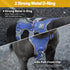 Escape Proof Dog Harness, Vista Blue L, No Pull Reflective Vest with Lift Handle, Adjustable with Front and Back Leash
