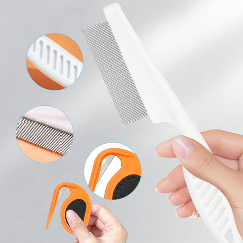 2Pcs Pet Knotting Comb for Cats, Grooming Tool for Dogs, Knot Remover for Tangled and Loose Hair
