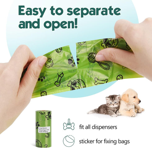 1080 Pack, Dog Poop Bags Bulk Value Strong Leak-Proof Doggie Bags for Poop, Dog Waste Bag Refill Rolls