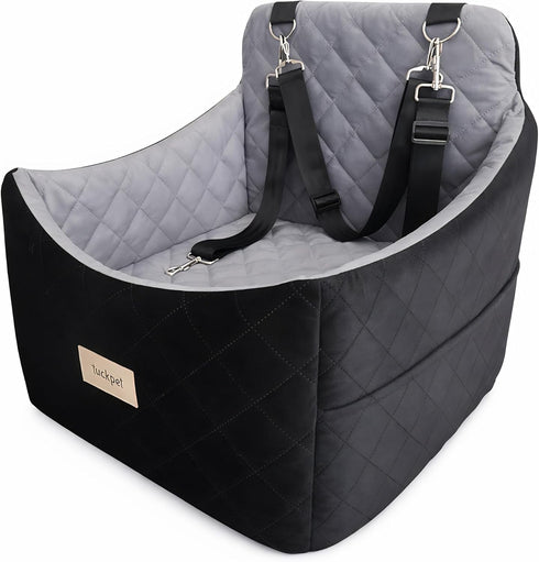 Dog Car Seat for Small/Medium Dogs up to 35 lbs, Memory Foam