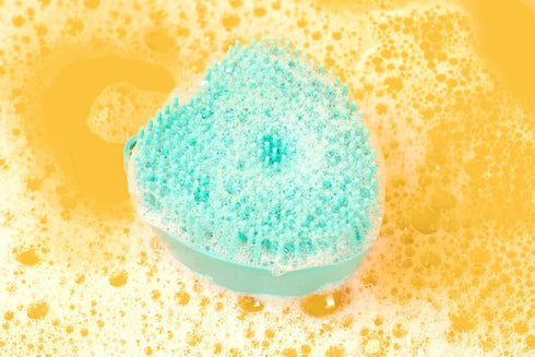 Luxurious Dog Bath Brush Scrubber, Soft Silicone Shampoo Brush Combo for Grooming, Bathing & Massage, Green by Crazy