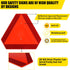 Slow Moving Vehicle Sign, Plastic DOT Triangle Signs, SMV Sign for Golf Cart Accessories, Tractor