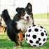 Juome Herding Ball for Dogs, 8" Dog Herding Balls with Soccer Cloth Cover and Hand Pump for Small & Medium Dogs