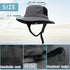 Surf Bucket Hat Waterproof Sun Hat with UPF 50+ UV Protection, Adjustable Chin Strap for Water Sports, Surfing