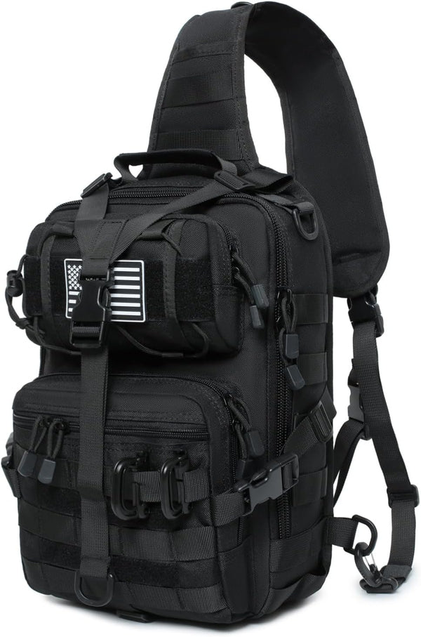 Lemubeane Tactical Sling Bag Backpack Military Rover Shoulder Sling Pack EDC Molle Range
