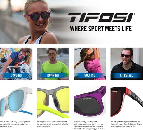 Swank Sport Sunglasses - Tangle Free, Ideal for Cycling, Golf, Hiking, Running, and Lifestyle Look