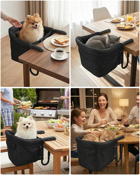 Generic 16.5 14 10.5in KjsEphitelian Dog high Chairfor Table and Desk Portable Seat Desk pet Chair for Small Dogs