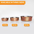 Neater Pet Brands Hammered Decorative Designer Bowls, Luxury Style Premium Dog and Cat Dishes, Large, Copper