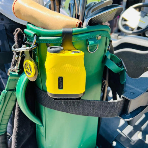 TecTecTec Golf Bag Metal Clip for Rangefinder, Strong Hold Straps, Quick Use Golf Gear Organizer