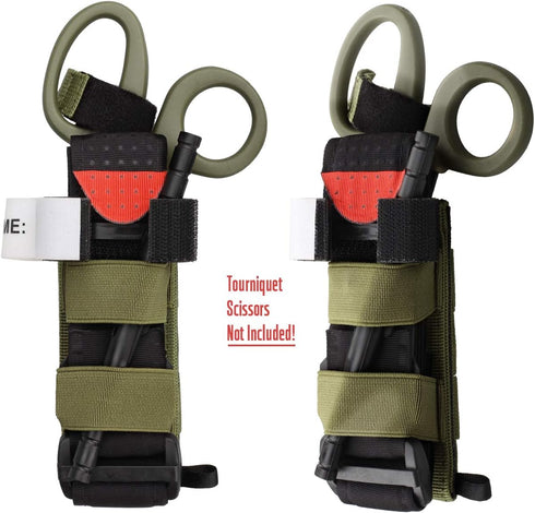 WYNEX Tourniquet Holder, Tactical Tourniquet Straps Holder MOLLE Medical EMT Hand Tools