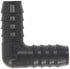 Spears 1406 Series PVC Tube Fitting, 90 Degree Elbow, Schedule 40, Gray, 1" Barbed Size