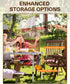 35.4" 23.6" 2 Sportneer Folding Table: Adjustable Height Camping Essentials L x W Height with Mesh Layer - Compact