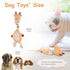 Durable Tough Squeaky Dog Toys, Stuffed Animal Chew Toy with Crinkle Paper, Interactive Rope Toys for All Dog Sizes,