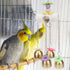 Bird Parrot Bells Toy, Sweet Sound for Budgie Parakeet Cockatiel Conure African Grey Lovebird