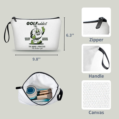 Golf Accessories for Women, Small Golf Bag, Funny Gifts, Makeup Bag for Purse, Golf Party Favors