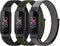 Nylon Bands for Fitbit Luxe, Adjustable Breathable Fabric Sport Straps, Soft Replacement Solo Loop Wristband for Women