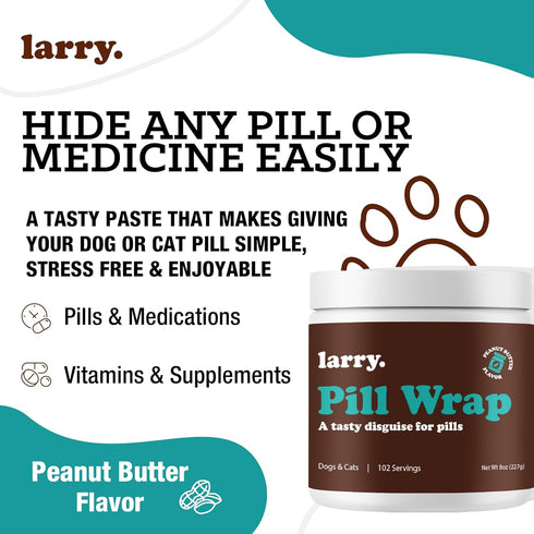 102 8 oz Peanut Butter Pill Wrap for Dogs - Pet Pill Paste - Hide Dog Medication Pockets - Dog Treats for Medicine Hide