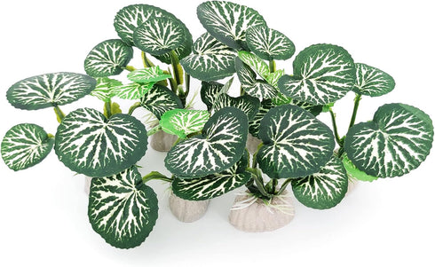 6PCS Betta Silk Plastic Plants - Aquarium Decorations for Fish Tank