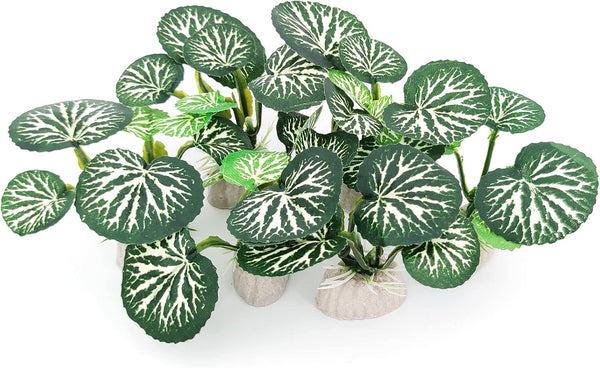 6PCS Betta Silk Plastic Plants - Aquarium Decorations for Fish Tank