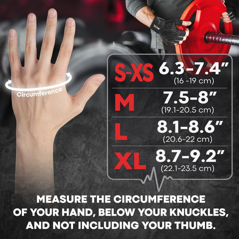 MhIL Workout Gloves for Men Comfortable Gym Gloves for Men with Enhanced Grip for Safety and Hand Protection Weight