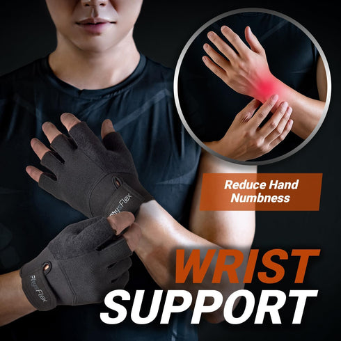 PhysFlex Workout Gloves for Men & Women - Weight Lifting & Gym Gloves with Enhanced Grip, Wrist Support & Palm
