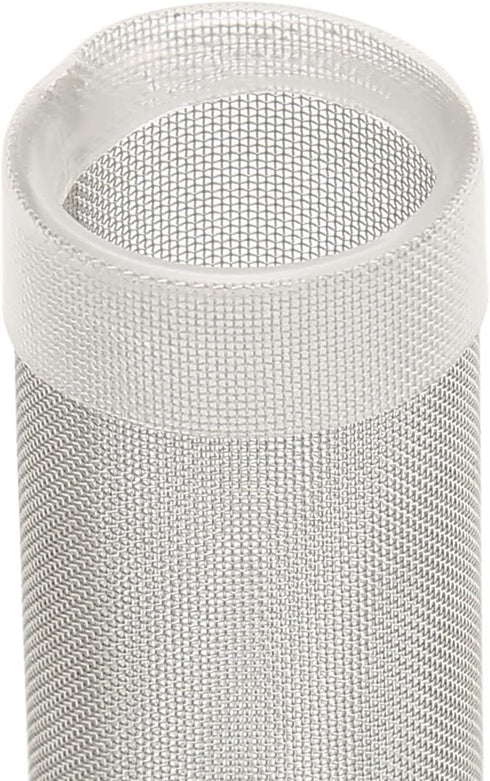Fish Intake Strainer Filter Cover, Dense Openings Aquarium Filter Mesh, Stainless Steel Variable Diameter Design