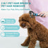 Pet Grooming Brush - Double Sided Undercoat Rake for Dogs & Cats, Professional Deshedding Brush for Removing Knots